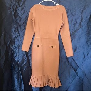 Muted Peach Bandage Dress